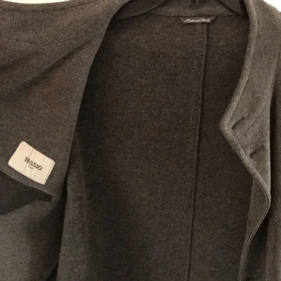 Grey cotton and wool jacket